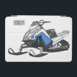 Snowmobile cartoon illustration  iPad mini cover<br><div class="desc">Snowmobile cartoon illustration</div>