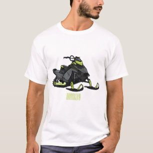 Snowmobile cartoon illustration  T-Shirt