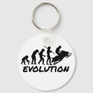 Snowmobile Evolution Keychain
