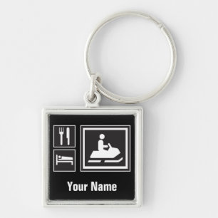 Snowmobile Fanatic - Eat, sleep, go snowmobiling! Keychain