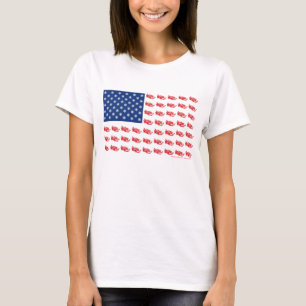 Snowmobile Flag T-Shirt