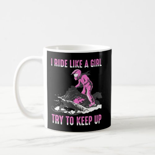 Snowmobile Hoodie GirlS Snowmobiling Gift Idea Coffee Mug