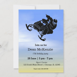 Snowmobile Invitation