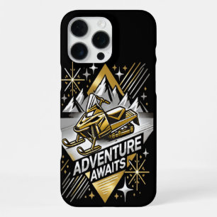 Snowmobile Journeys Through Frosty Mountain Trails iPhone 16 Pro Max Case