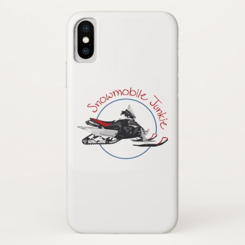 Snowmobile Junkie iPhone X Case