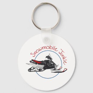 Snowmobile Junkie Keychain