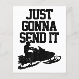 Snowmobile Just Gonna Send It Funny Motor Sled Gif