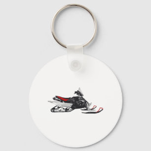 Snowmobile Keychain