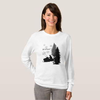 Snowmobile Ladies T-Shirt