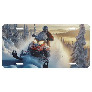 Snowmobile License Plate