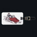 Snowmobile Luggage Tag<br><div class="desc">What happens on the trail stays on the trail.  Send this to your snowmobile junkie.  Perfect to add to a jacket or vest.  They will love it!</div>