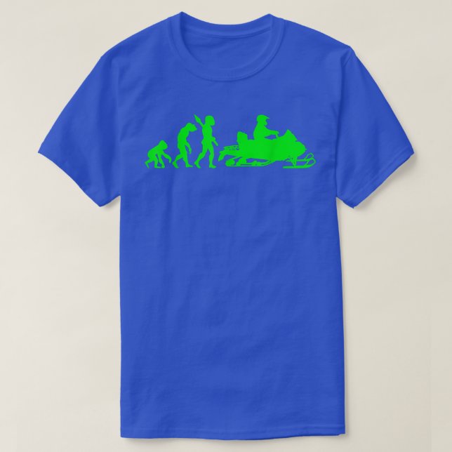 Snowmobile Motorcycle Evolution  T-Shirt (Design Front)