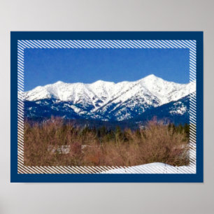 Snowmobile Mountain Dreams Poster