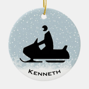 Snowmobile Ornament