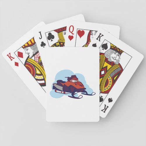 Snowmobile Poker Cards