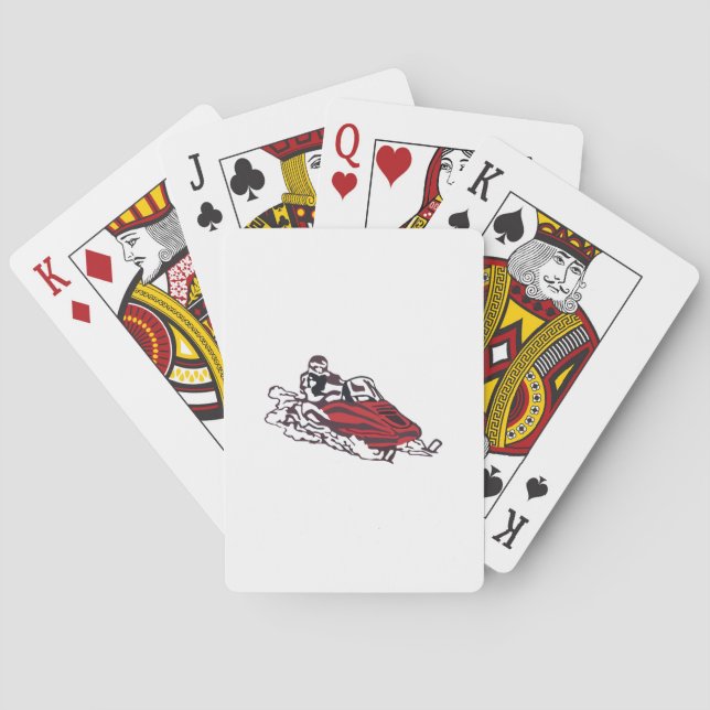 Snowmobile Poker Cards (Back)