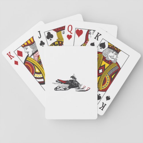 Snowmobile Poker Cards