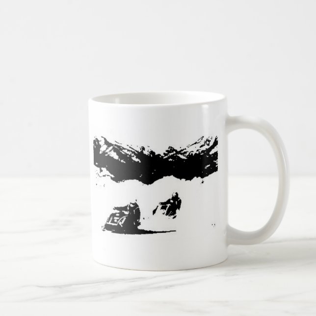 Snowmobile racing Mutiny Coffee Mug (Right)