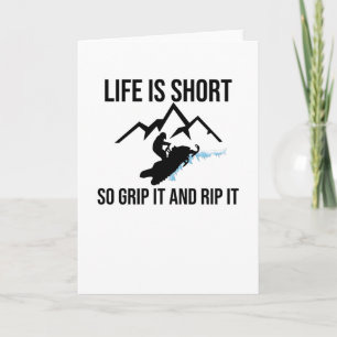 Snowmobile Rider Snowmobiling Snowmobile Lover Card