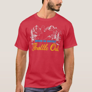 Snowmobile Sled When In Doubt Throttle Out Winter T-Shirt