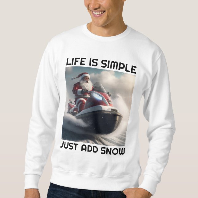 SNOWMOBILE SNOW LOVER T-SHIRTS T-SHIRT (Front)