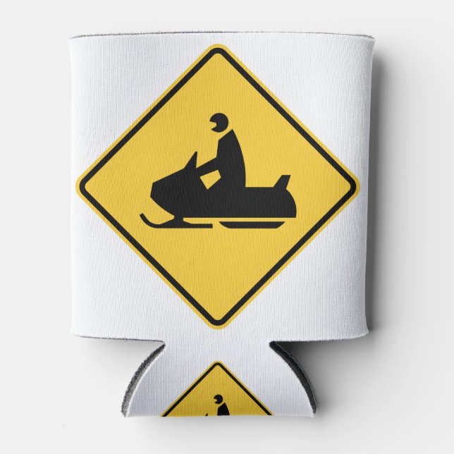 Snowmobile symbol can cooler (Front)