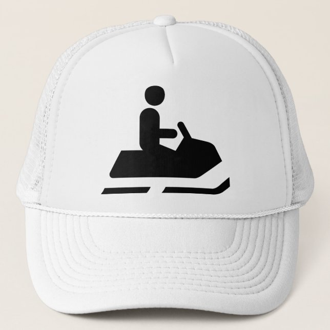 Snowmobile Symbol Hat (Front)