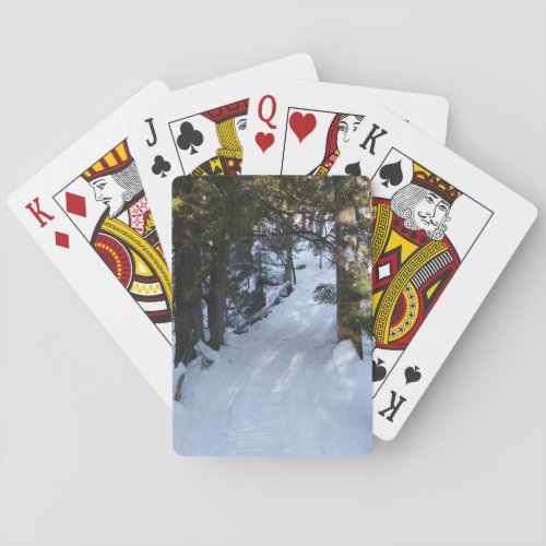 Snowmobile Trail_Birthday Poker Cards