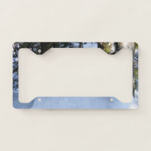 Snowmobile Trail License Plate Frame