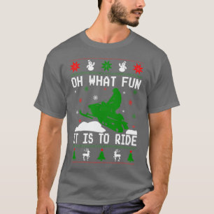 Snowmobile Ugly Christmas  T-Shirt