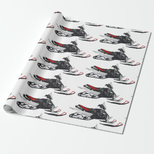 Snowmobile Wrapping Paper