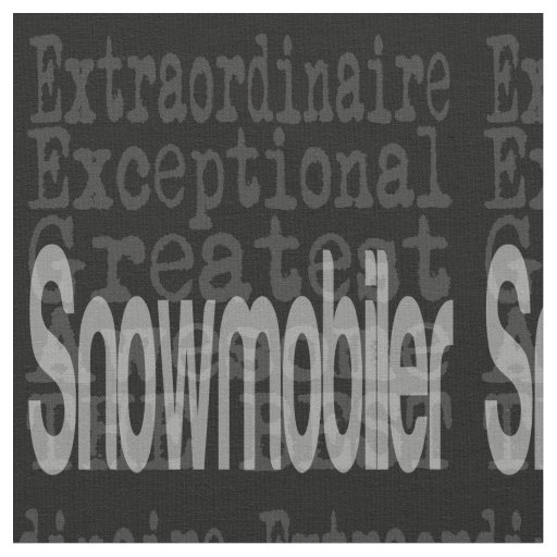 Snowmobiler Extraordinaire Fabric