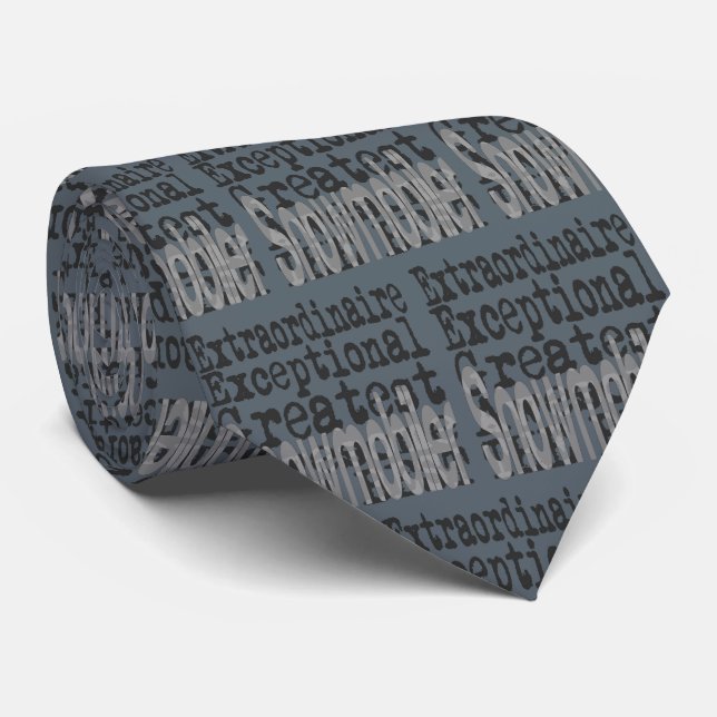 Snowmobiler Extraordinaire Neck Tie (Rolled)