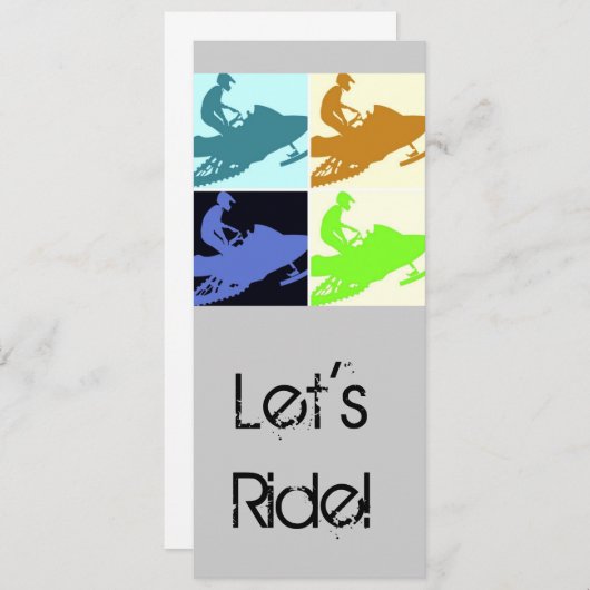 Snowmobiler/Let's Ride! (Front/Back)
