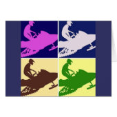 Snowmobiler/Pop Art (Front Horizontal)