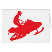 Snowmobiler/Red Sled (Front Horizontal)
