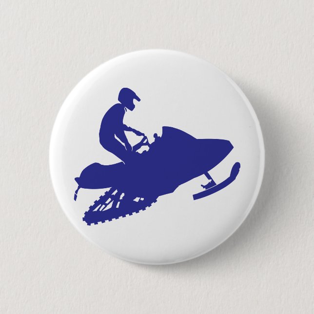 Snowmobiler/Sledder Pinback Button (Front)