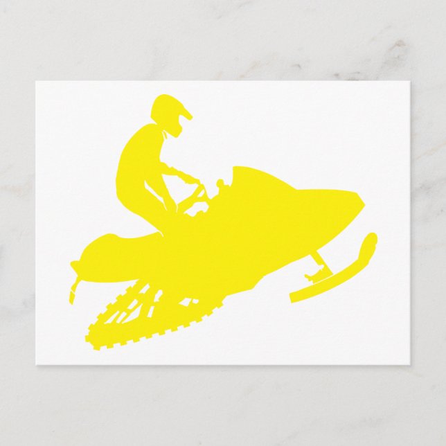 Snowmobiler/sledder Postcard (Front)