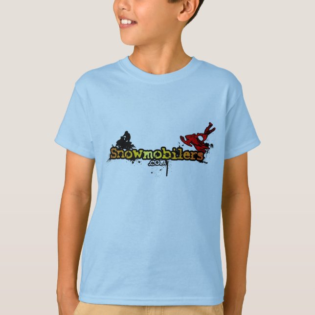Snowmobilers.com children's shirt (Front)