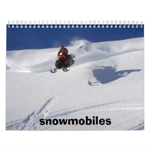 snowmobiles calendar