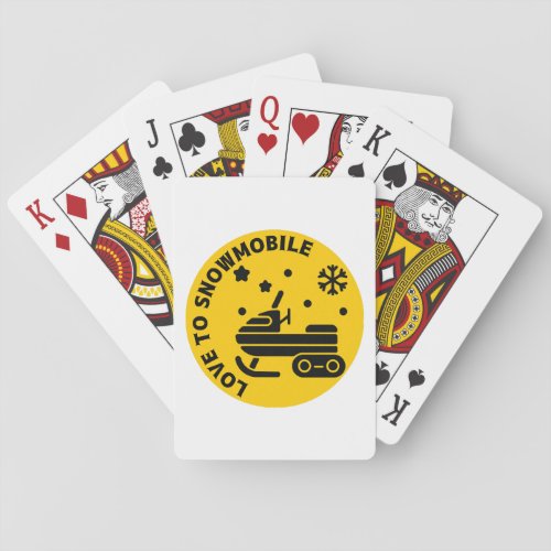 Snowmobiling 50  poker cards