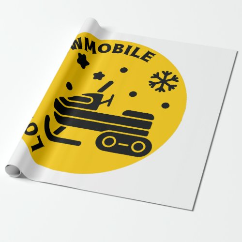 Snowmobiling 50  wrapping paper