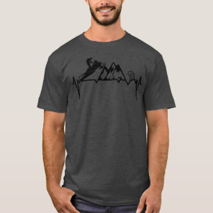 Snowmobiling beer Heartbeat Snowmotorcycle Snowmob T-Shirt