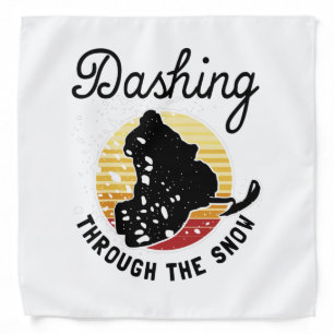 Snowmobiling - Dashing Through The Snow Bandana