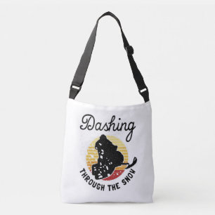 Snowmobiling - Dashing Through The Snow Crossbody Bag