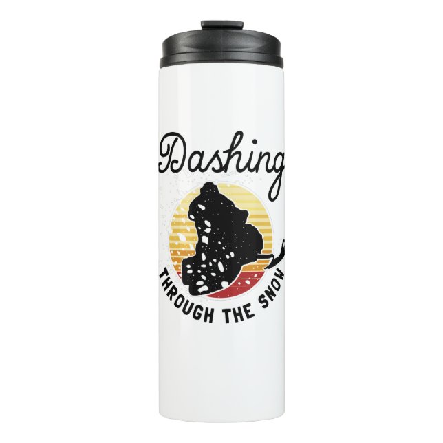 Snowmobiling - Dashing Through The Snow Thermal Tumbler (Front)