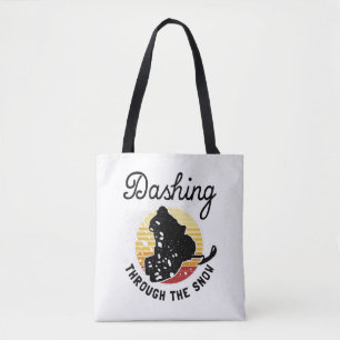 Snowmobiling - Dashing Through The Snow Tote Bag