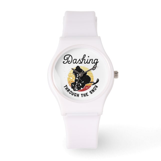 Snowmobiling - Dashing Through The Snow Watch (Front)