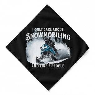 Snowmobiling Funny Snowmobile Bandana