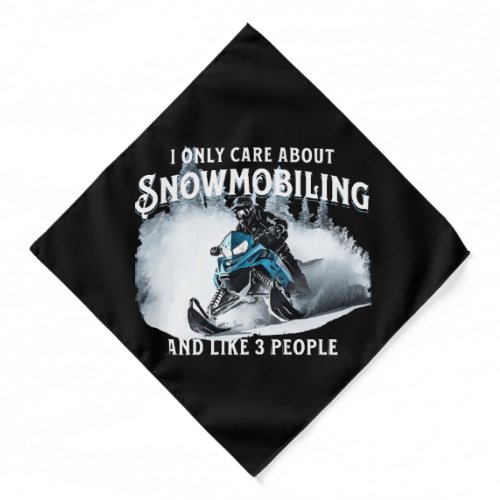 Snowmobiling Funny Snowmobile  Bandana